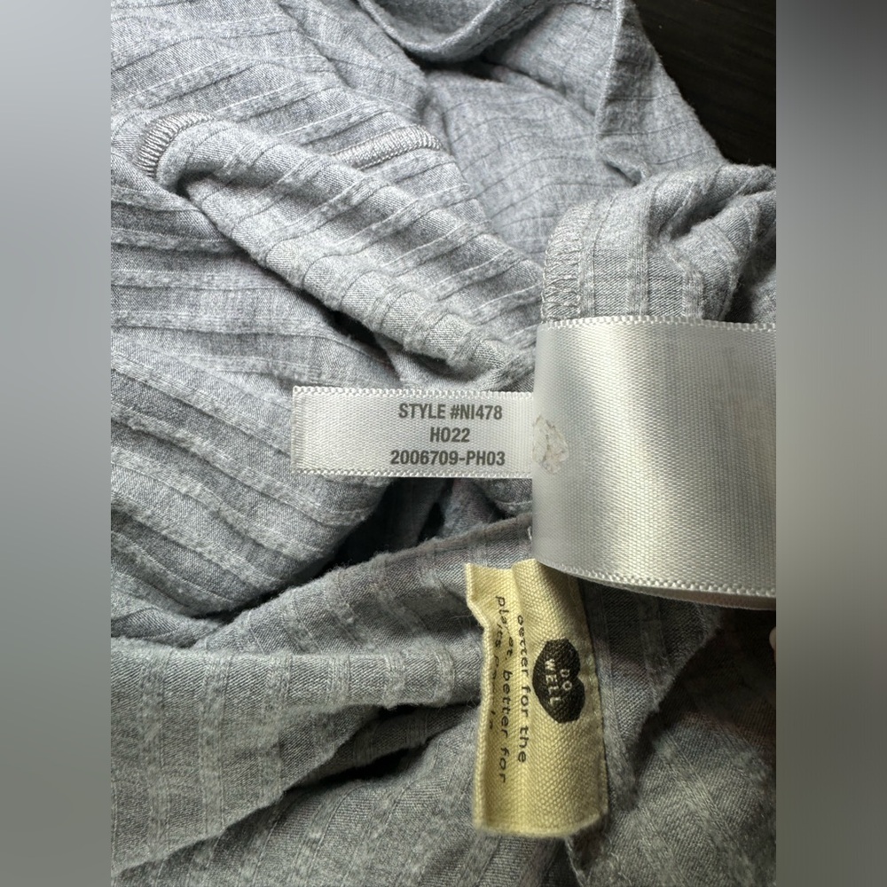 Madewell MWL Long Sleeve Mock Turtleneck Ribbed Shirt Loungewear Size 4X - Picture 10 of 10